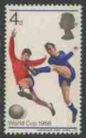 Great Britain 1966 Mi 422 X YT 441 ** Players  – World Cup Football Championship / Fußballweltmeisterschaft, England - 1966 – Inglaterra