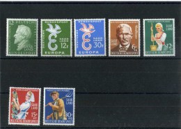 - SARRE 1957/59 . TIMBRES DE 1958 . NEUFS SANS CHARNIERE  . - Neufs