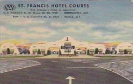 Alabama Montgomery St Francis Hotel Courts Curteich - Montgomery