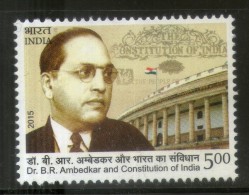 India 2015 Dr. B. R. Ambedkar & The Constitution Of India 1v MNH - Unused Stamps