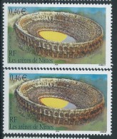 [12] Variété : N° 3470 Arènes De Nîmes  Sol Vert-bleu Au Lieu De Vert + Normal ** - Unused Stamps