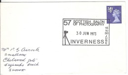 INVERNESS_57° Scottish Of PHOTOGRAPHY_Cachet Temporaire  30/06/1973_ - Postmark Collection