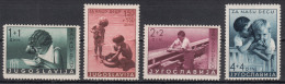 Yugoslavia Kingdom 1939 Mi#375-378 Mint Never Hinged - Unused Stamps