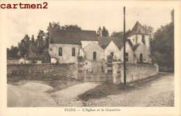 FLINS-SUR-SEINE EGLISE ET CIMETIERE 78 - Flins Sur Seine