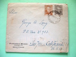 Argentina 1937 Cover To USA - Brown - Sarmiento - Covers & Documents