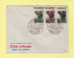 Cote D Ivoire - Abidjan - 1er Jour - 1-10-1959 - Elephant - Ivory Coast (1960-...)