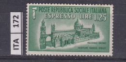 ITALIA, 1944, RSI, Espresso, L. 1,25, Nuovo - Express Mail