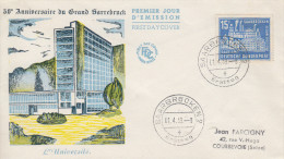 Enveloppe  FDC  1er  Jour  SARRE    SAARBRÜCKEN    1959 - FDC