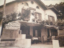 CPA Pyrénées Atlantiques Guetary Pension Restaurant Bichendaritz En Face De L'accès Au Tram - Guethary