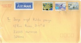 AUSTRALIA LETTRE  2006 WILDLIFE BIRDS FISH MOLLUSCS PELICAN  REGAL ANGELFISH - Cartas & Documentos