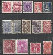 AUSTRIA OLD STAMPS - LOT OF 14 DIFFERENT- MINT AND USED - Collections