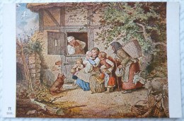 Cpa RARE Litho ILLUSTRATEUR LUDWIG RICHTER  ACKERMANN SERIE 290 Conte ? FERME FAMILLE CHEVRE - Richter, Ludwig