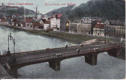 AK Gera-Untermhaus - Elisenbrücke Mit Schloss - 1919 (20731) - Gera