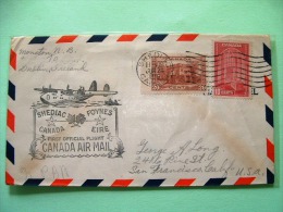 Canada 1939 First Flight Cover From Shediac To Foynes, Ireland And To USA - Plane - Church - Clover - Maple - Storia Postale