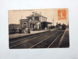 Carte Postale Ancienne : PAVILLY : Gare Pavilly-Station, Train, Animé, En 1930, PLAN RARE - Pavilly