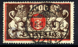 DANZIG 1923 Large Arms 1000 Mk, Postally Used, Expertised..  Michel 121 - Used