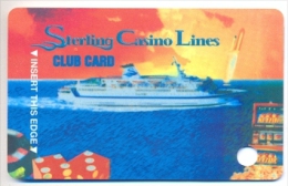 Sterling Casino Lines, Cape Canaveral,  FL, U.S.A., Used Slot Or Player´s Card, # Sterling-1 - Casinokarten
