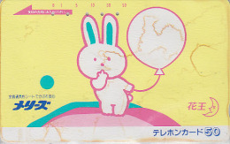 Télécarte Japon / 110-45393 - Animal - LAPIN & BALLON - Jeu Game - RABBIT & BALLOON - Japan Phonecard - 222 - Konijnen