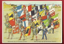 PAB-05  Bannerträger 22 Kantone,Bannerets Des 22 Cantons Suisses. Nicht Gelaufen, Non Circ. - St. Anton