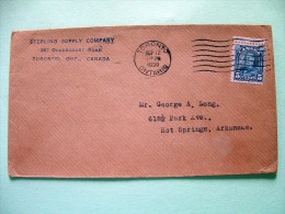 Canada 1938 Cover To USA - King George V - Briefe U. Dokumente