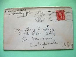 Canada 1939 Cover To USA - King George VI - Briefe U. Dokumente