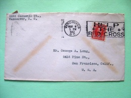 Canada 1942 Cover To USA - Red Cross Slogan - King George VI - Briefe U. Dokumente
