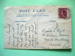 Canada 1944 Postcard "Banff National Park" To USA - King George VI - Briefe U. Dokumente