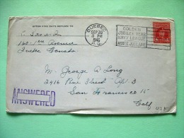 Canada 1946 Cover To USA - King George VI - NAVY Slogan - Cartas & Documentos