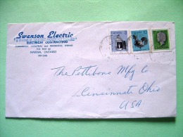 Canada 1982 Cover To USA - Lamp - Rooster - Queen - Storia Postale