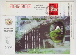 Rice Cultivation In Early Neolithic,CN 03 Wannian Prehistory Archaeology Cave Site Advert Pre-stamped Card - Archéologie