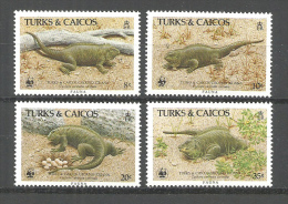 182x * TURKS & CAICOS * LEGUAN * UNGEBRAUCHT ** !! - Turks E Caicos