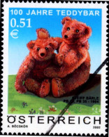 CHILDHOOD-100 YEARS OF TEDDY BEAR-SPECIMEN-OVPT-AUSTRIA-MNH-B6-885 - Poppen