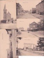 CORTHYS-KORTIJS-GINGELOM-LOTJE-REEKS-5 POSTKAARTEN-RUE DU PONT+L´ECOLE+RUE DE LA STATION+SNYERS+L´EGLISE-ZIE 7 SCANS-TOP - Gingelom