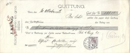 Quittung  "J.Küng, Kolonialwaren En Gros, Bern" - Guggisberg       1921 - Suisse