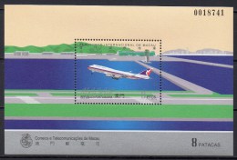 Macao - Macau - Bloc Feuillet - 1995 - Yvert N° BF 31 **  - Avions, Aéroport De Macao - Blocks & Sheetlets