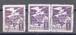 Rumänien; Dienstmarken; 1929; Michel 3 O; Adler Und Wappen - Oficiales