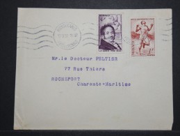 MONACO - Enveloppe Pour Rochefort En 1952 - Aff. Plaisant - Lot P14428 - Storia Postale