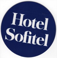 Etiquette Hôtel Autocollant SOFITEL - Etiquettes D'hotels