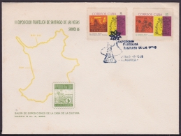 1966-CE-21 CUBA 1966. SPECIAL CANCEL. EXPOSICION DE FILATELIA DE SANTIAGO DE LAS VEGAS. PHILATELIC EXPO. - Brieven En Documenten