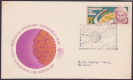 1967-CE-2 CUBA 1967. SPECIAL CANCEL. EXPOSICION DE FILATELIA DE SANTIAGO DE LAS VEGAS. PHILATELIC EXPO. - Brieven En Documenten