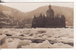 Carte Postale Photo Château Pfalzgrafenstein-KAUB Am Rhein Hiver 1929-Glace (Allemagne) Photo Foto Kämmer-Lebret, Mainz - Kaub