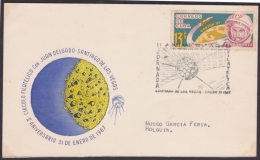 1967-CE-5 CUBA 1967. SPECIAL CANCEL. EXPOSICION DE FILATELIA DE SANTIAGO DE LAS VEGAS. PHILATELIC EXPO. - Covers & Documents