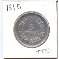5 Francs   1945 Alu TTB - 5 Francs