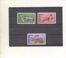 AFARS Et ISSAS  : Faune - Animaus Sauvages : Orix Beisa (Oryx), Madoqua Saltiana (Dik-dik), Felis Caracal (caracal) - - Neufs