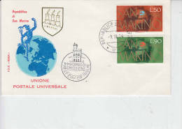 S.MARINO 1974 - FDC  - U.P.U. - Briefe U. Dokumente