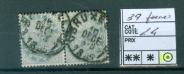 38 Paire   -  Obl - 1883 Leopold II