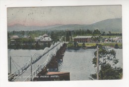 Carte Postale Huon River Bridge And  PICNIC HOTEL TASMANIA Années 1910 AUSTRALIE TASMANIE - Autres & Non Classés