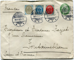 DANEMARK ENTIER DEPART CHARLOTTENLUND 20-6-03 POUR LA FRANCE - Covers & Documents