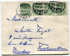 DANEMARK LETTRE DEPART KJOBENHAVN 22-10-03 POUR LA FRANCE - Cartas & Documentos