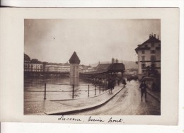 Carte Postale Photo De LUCERNE-LUZERN (Suisse) Le Vieux Pont - Lucerne